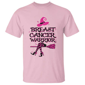 Breast Cancer Warrior Witch T Shirt Hat Shoes Broom Pink Ribbon Witchy Vibe TS11 Light Pink Print Your Wear
