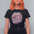 Breast Cancer Awareness T Shirt For Women It Came We Fought I Won Boxing Gloves Pink Ribbon Flowers Leopard TS11 Black Print Your Wear