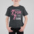 Breast Cancer Awareness T Shirt For Kid Walking For The Cure Pink Ribbon Footprints TS11 Black Print Your Wear
