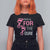 Breast Cancer Awareness T Shirt For Women Walking For The Cure Pink Ribbon Footprints TS11 Black Print Your Wear