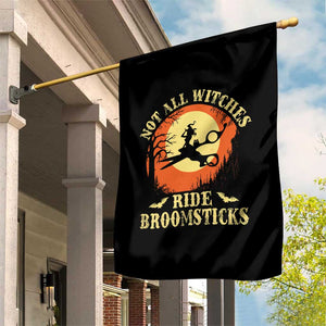 Funny Lesbian Witch Halloween Garden Flag Not All Witches Ride Broomsticks TS11 Print Your Wear