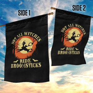Funny Lesbian Witch Halloween Garden Flag Not All Witches Ride Broomsticks TS11 Print Your Wear