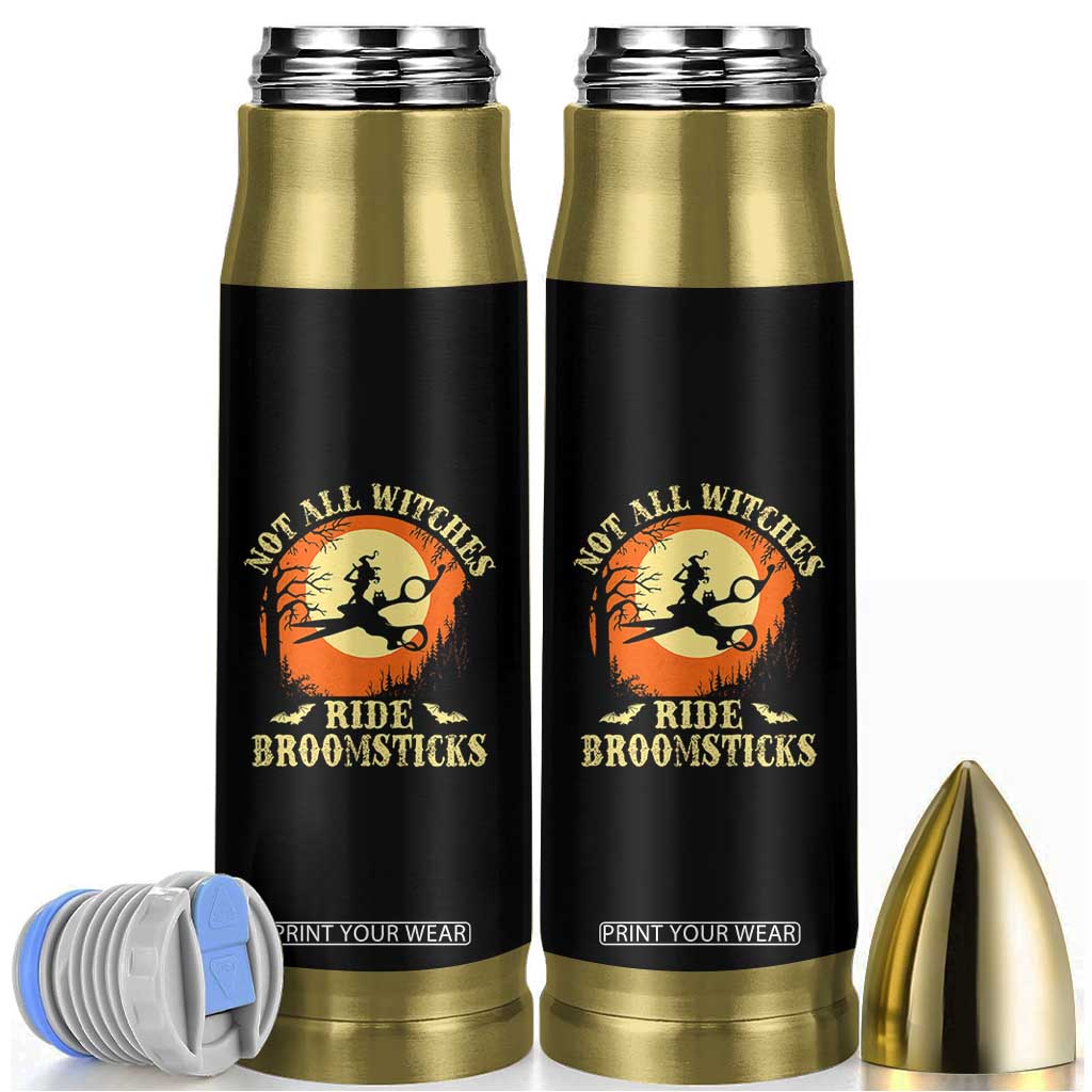 Funny Lesbian Witch Halloween Bullet Tumbler Not All Witches Ride Broomsticks TS11 Black Print Your Wear