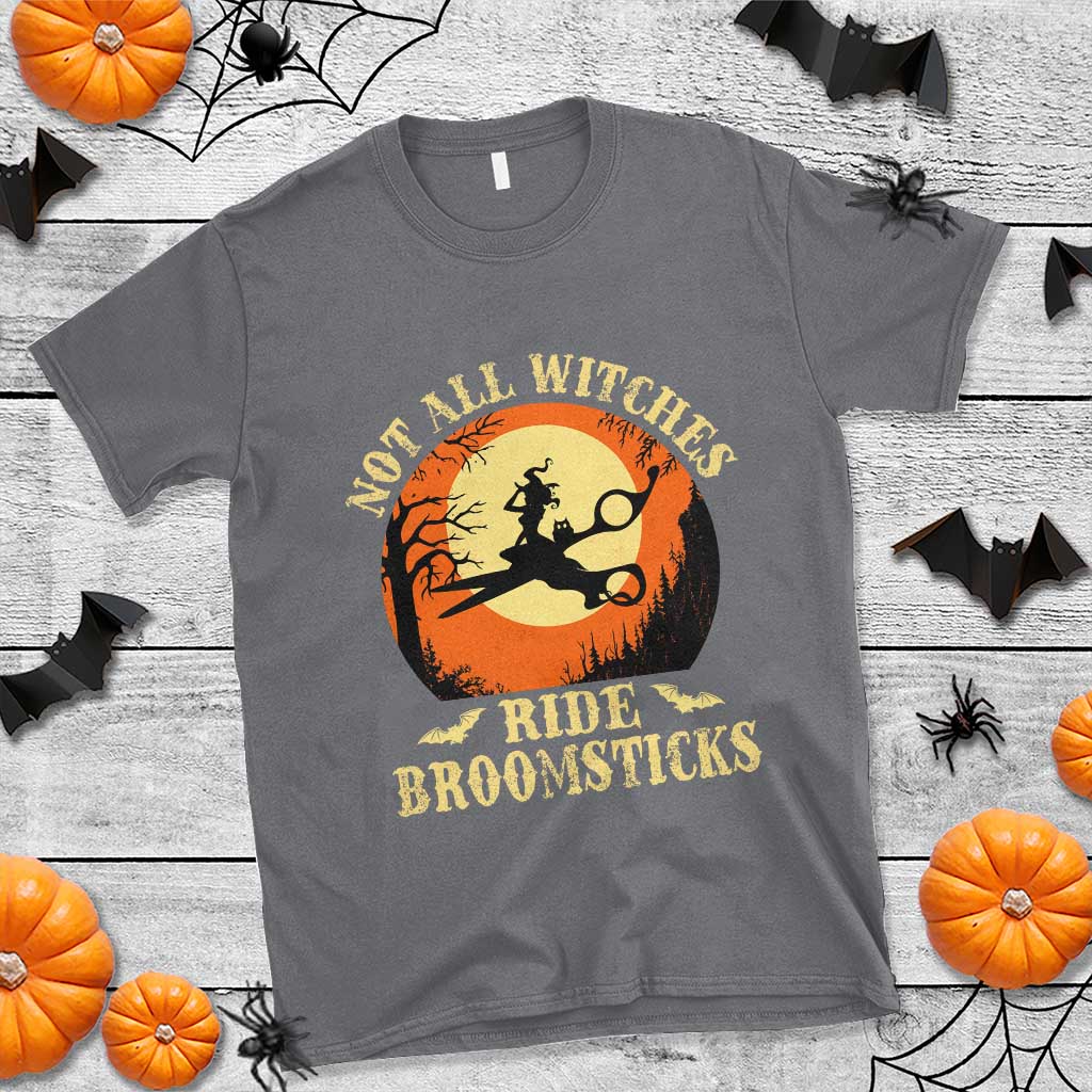 Funny Lesbian Witch Halloween T Shirt Not All Witches Ride Broomsticks TS11 Charcoal Print Your Wear