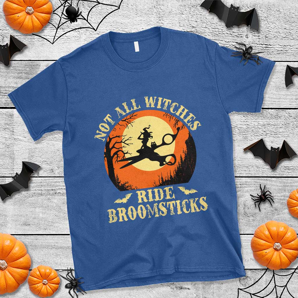 Funny Lesbian Witch Halloween T Shirt Not All Witches Ride Broomsticks TS11 Royal Blue Print Your Wear
