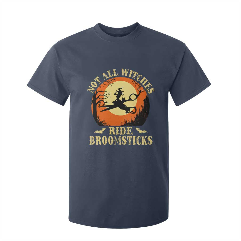 Funny Lesbian Witch Halloween T Shirt For Kid Not All Witches Ride Broomsticks TS11 Navy Print Your Wear