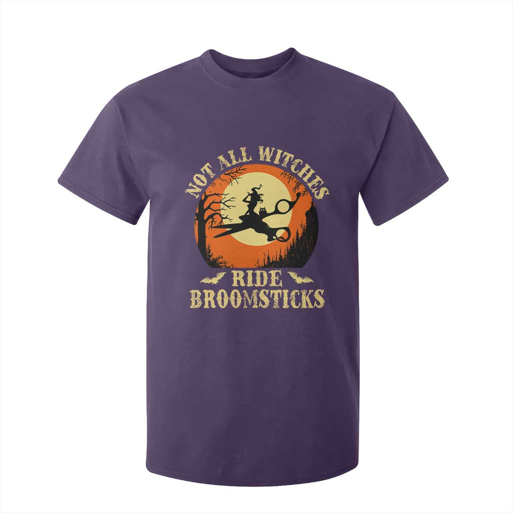 Funny Lesbian Witch Halloween T Shirt For Kid Not All Witches Ride Broomsticks TS11 Purple Print Your Wear