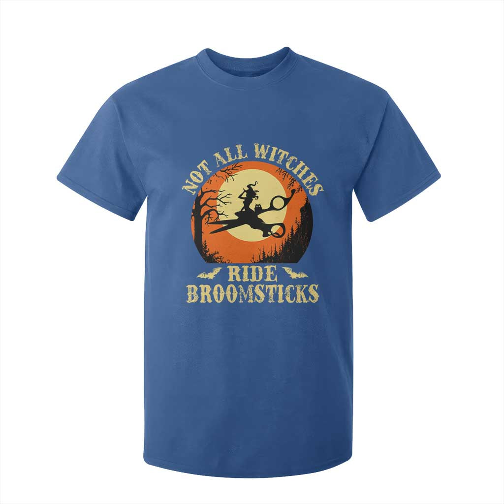 Funny Lesbian Witch Halloween T Shirt For Kid Not All Witches Ride Broomsticks TS11 Royal Blue Print Your Wear