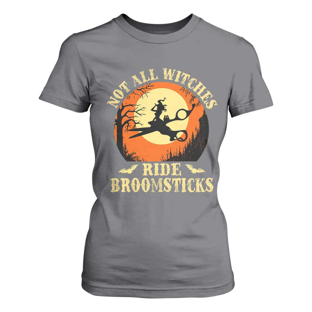 Funny Lesbian Witch Halloween T Shirt For Women Not All Witches Ride Broomsticks TS11 Charcoal Print Your Wear