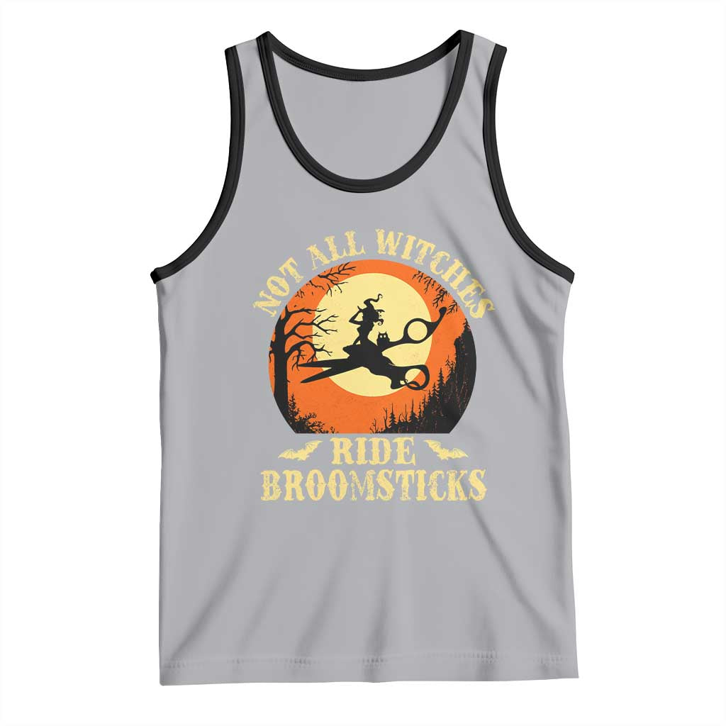 Funny Lesbian Witch Halloween Tank Top Not All Witches Ride Broomsticks TS11 Athletic Heather Black Print Your Wear