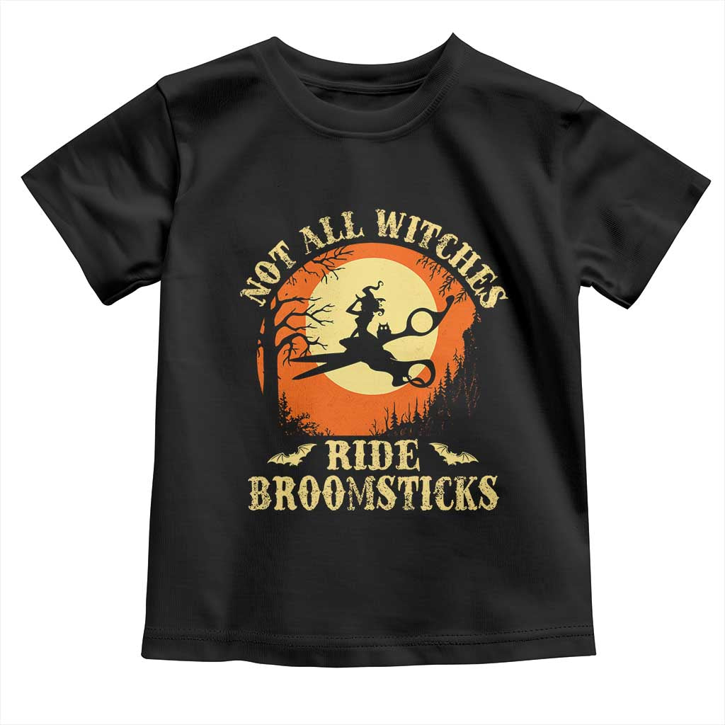Funny Lesbian Witch Halloween Toddler T Shirt Not All Witches Ride Broomsticks TS11 Black Print Your Wear
