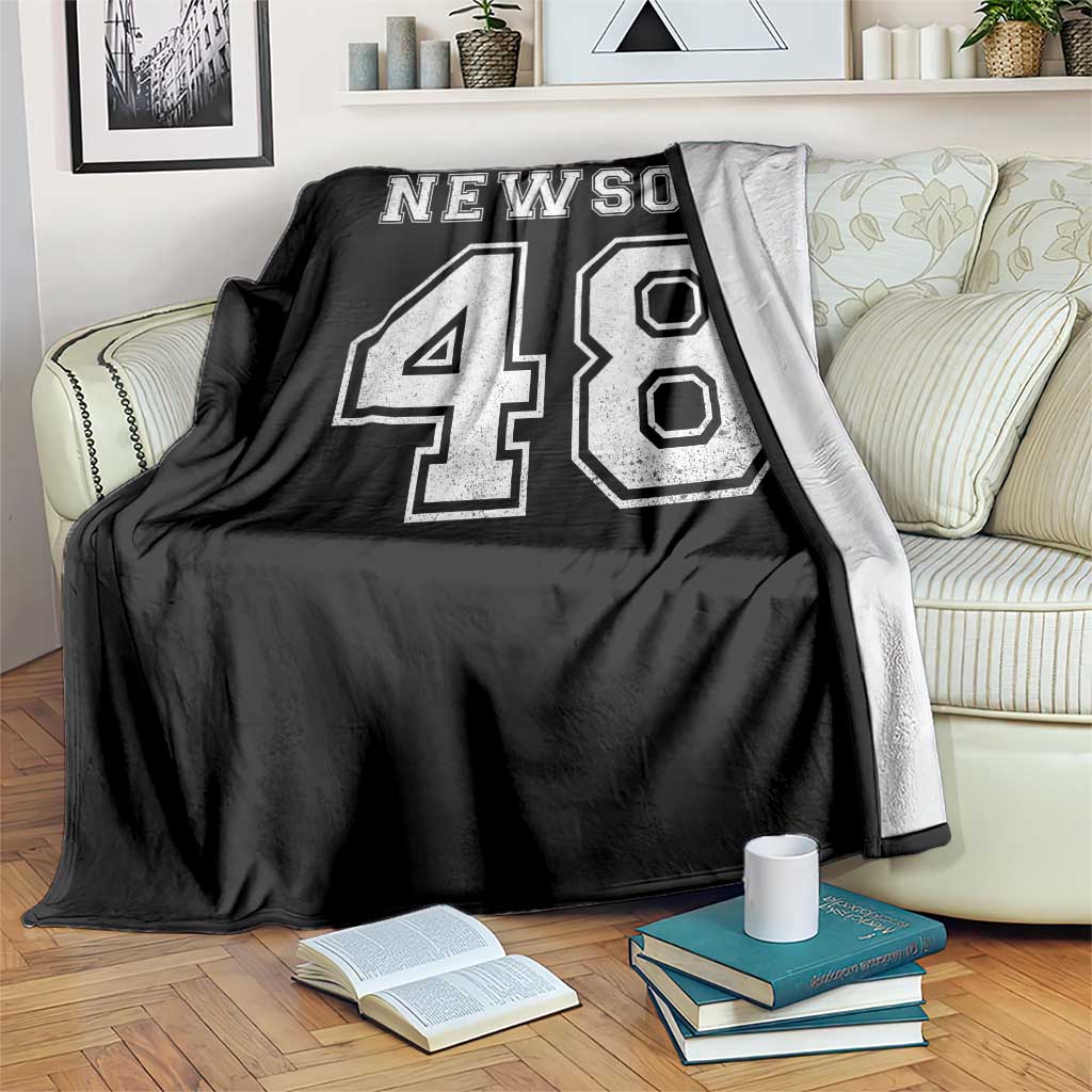 Newsom 48 Throw Blanket Gavin Newsom 2028 Presidential Election Campaign TS11 Print Your Wear