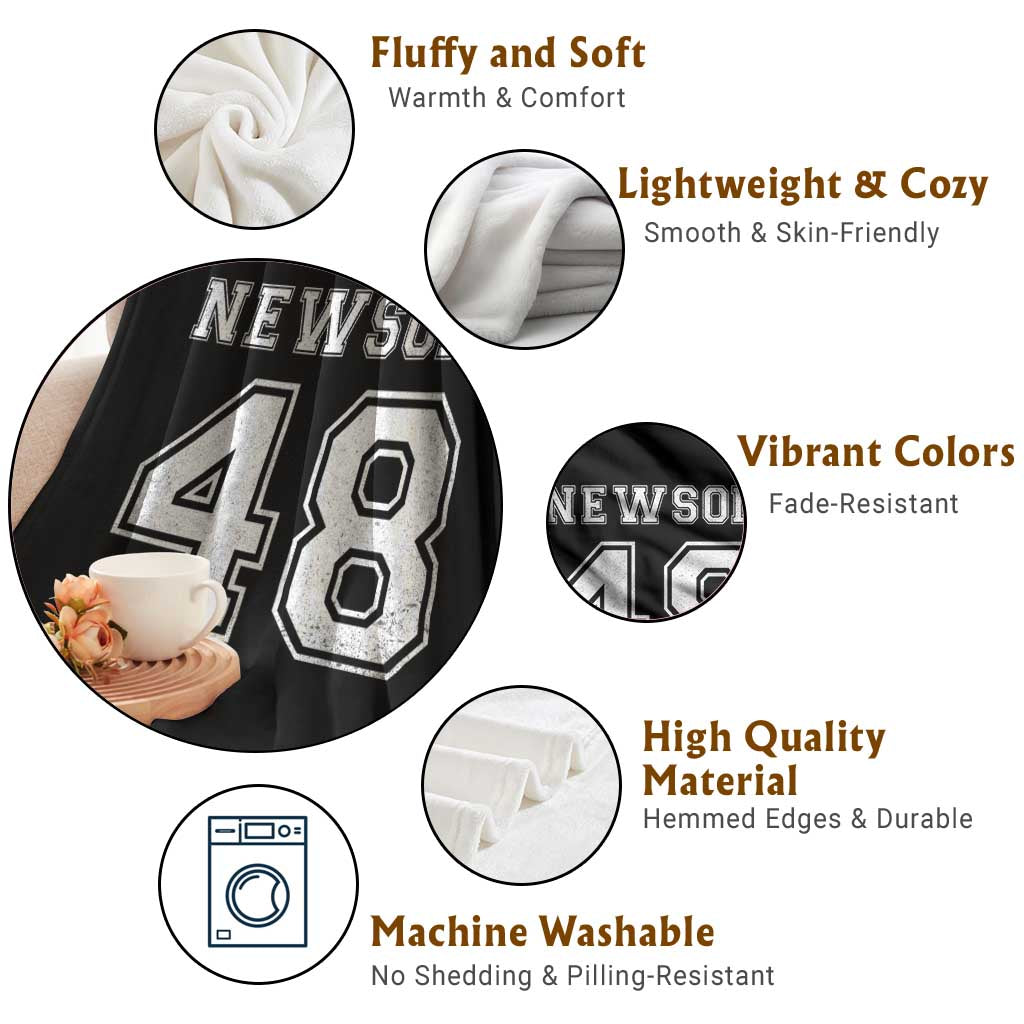 Newsom 48 Throw Blanket Gavin Newsom 2028 Presidential Election Campaign TS11 Print Your Wear