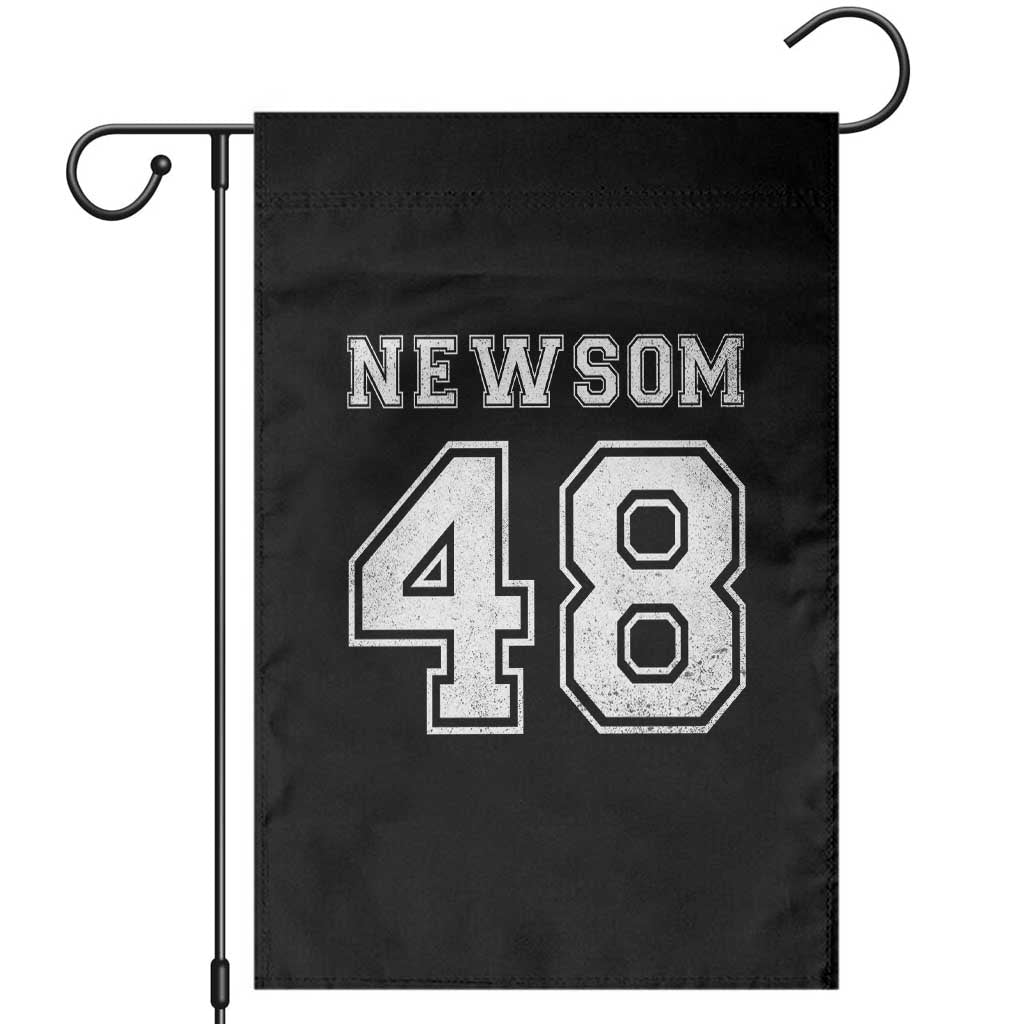 Newsom 48 Garden Flag Gavin Newsom 2028 Presidential Election Campaign TS11 Black Print Your Wear