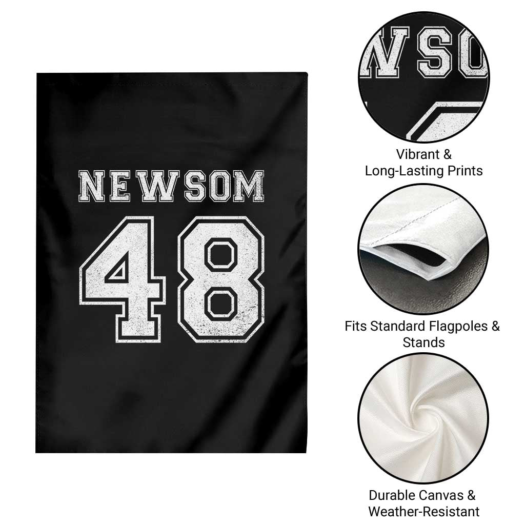 Newsom 48 Garden Flag Gavin Newsom 2028 Presidential Election Campaign TS11 Print Your Wear