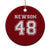Newsom 48 Ceramic Ornament Gavin Newsom 2028 Presidential Election Campaign - Print Your Wear