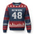 Newsom 48 Ugly Christmas Sweater Gavin Newsom 2028 Presidential Election Campaign - Print Your Wear