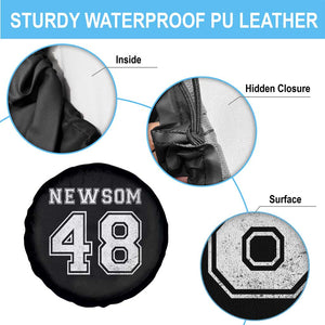 Newsom 48 Spare Tire Cover Gavin Newsom 2028 Presidential Election Campaign TS11 Print Your Wear