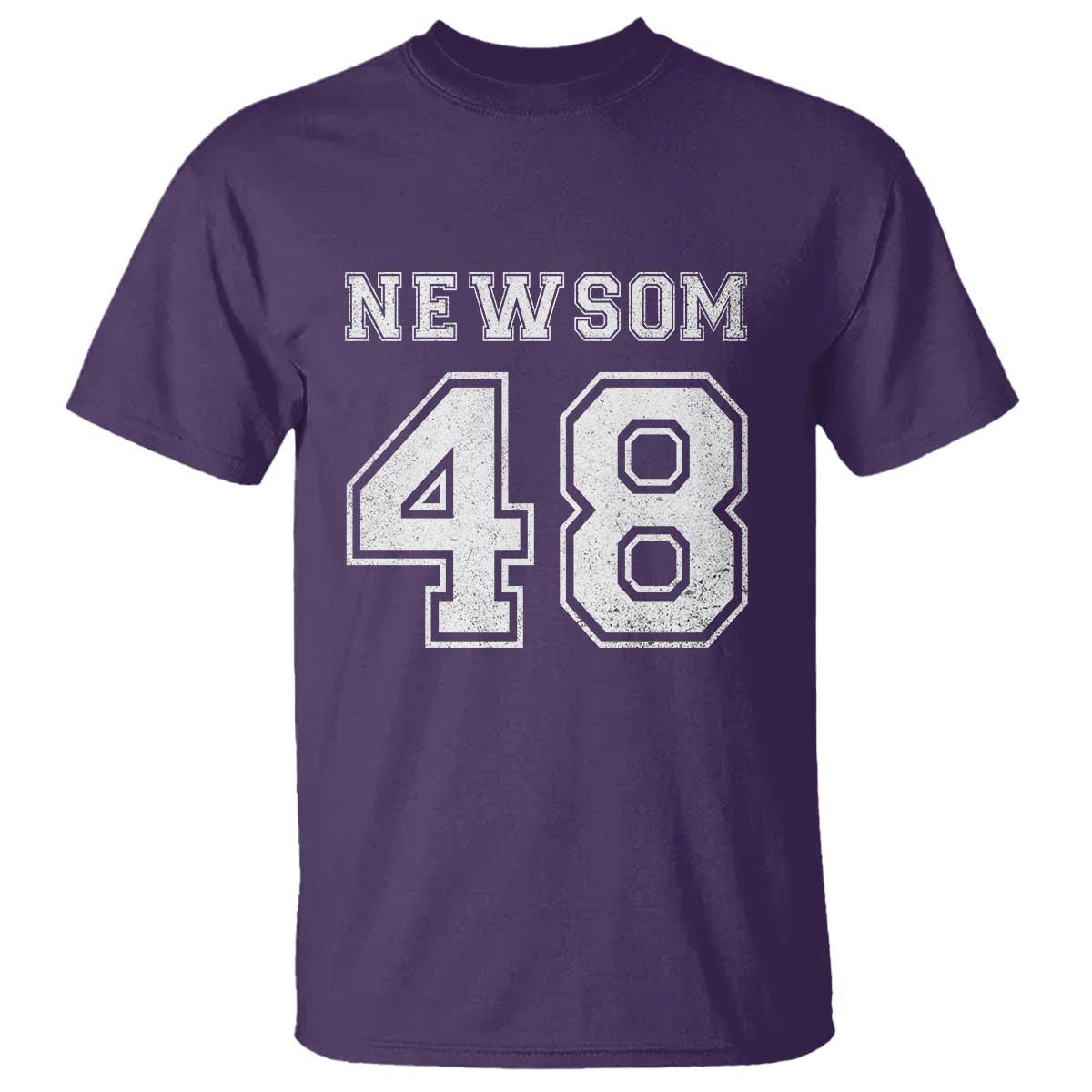 Newsom 48 T Shirt Gavin Newsom 2028 Presidential Election Campaign TS11 Purple Print Your Wear