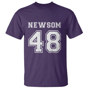 Newsom 48 T Shirt Gavin Newsom 2028 Presidential Election Campaign TS11 Purple Print Your Wear