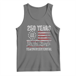 250 Years Semiquincentennial Tank Top 250th America Anniversary Independence Day USA Flag TS11 Black Heather Print Your Wear
