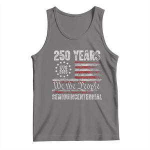 250 Years Semiquincentennial Tank Top 250th America Anniversary Independence Day USA Flag TS11 Deep Heather Print Your Wear