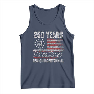 250 Years Semiquincentennial Tank Top 250th America Anniversary Independence Day USA Flag TS11 Navy Print Your Wear