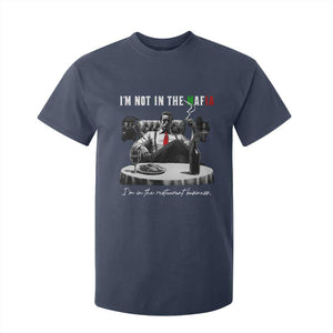 Funny Italian American Mafia Gangster T Shirt For Kid I Am Not In The Mafia I'm In The Restaurant Business TS11 Navy Print Your Wear