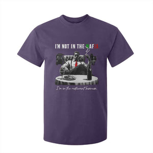 Funny Italian American Mafia Gangster T Shirt For Kid I Am Not In The Mafia I'm In The Restaurant Business TS11 Purple Print Your Wear