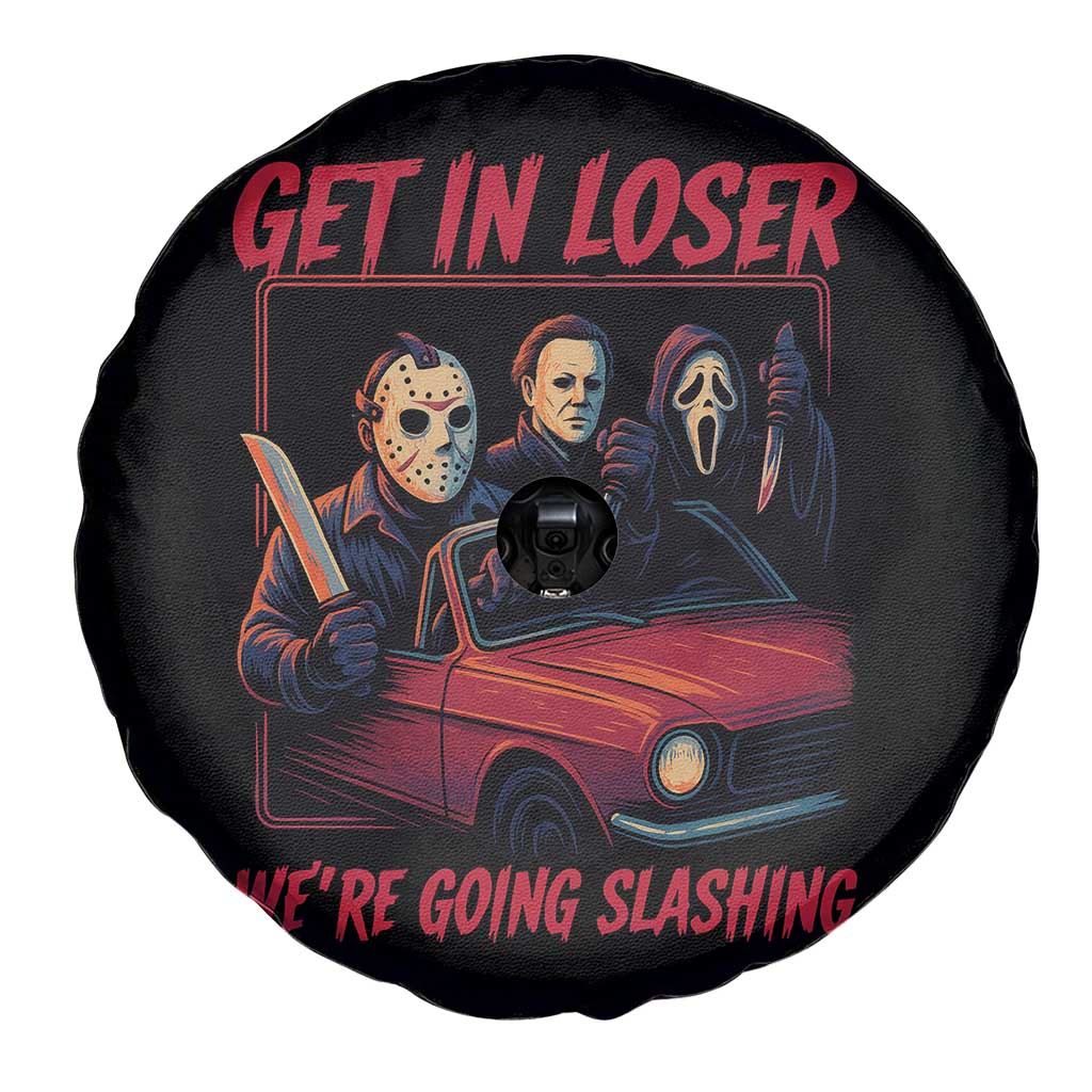 Funny Halloween Horror Slasher Spare Tire Cover Get In Loser We Are Going Slashing TS11 Print Your Wear