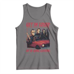 Funny Halloween Horror Slasher Tank Top Get In Loser We Are Going Slashing TS11 Deep Heather Print Your Wear