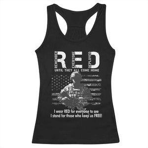 RED Friday Racerback Tank Top I Wear Red For Everyone To See I Stand For Those Who Keep Us Free Military TS11 Black Print Your Wear
