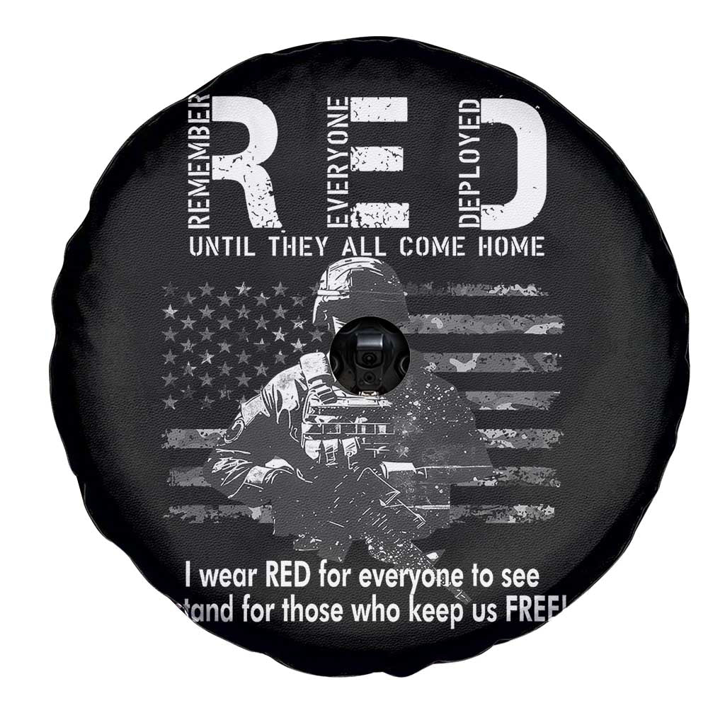 RED Friday Spare Tire Cover I Wear Red For Everyone To See I Stand For Those Who Keep Us Free Military TS11 Print Your Wear