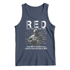 RED Friday Tank Top I Wear Red For Everyone To See I Stand For Those Who Keep Us Free Military TS11 Navy Print Your Wear