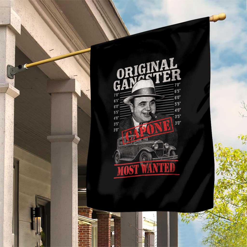 Original Gangster Most Wanted Al Capone Garden Flag Italian American Mafia TS11 Print Your Wear