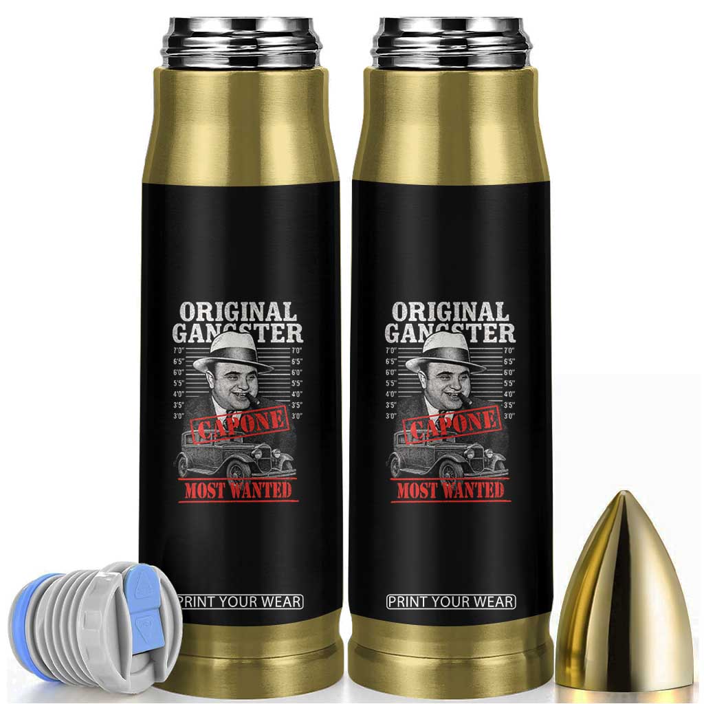 Original Gangster Most Wanted Al Capone Bullet Tumbler Italian American Mafia TS11 Black Print Your Wear