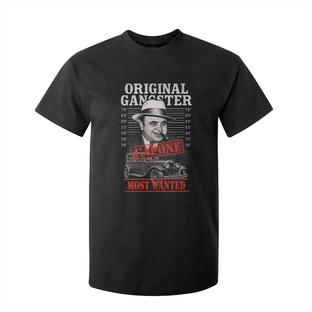 Original Gangster Most Wanted Al Capone T Shirt For Kid Italian American Mafia TS11 Black Print Your Wear
