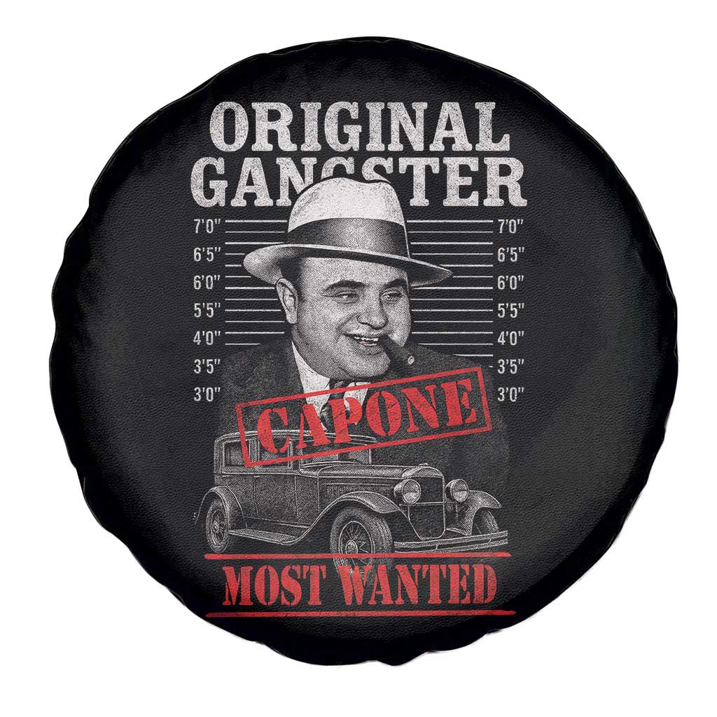 Original Gangster Most Wanted Al Capone Spare Tire Cover Italian American Mafia TS11 Print Your Wear