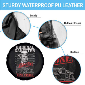Original Gangster Most Wanted Al Capone Spare Tire Cover Italian American Mafia TS11 Print Your Wear