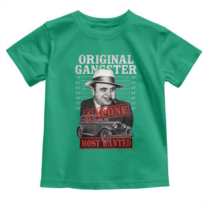 Original Gangster Most Wanted Al Capone Toddler T Shirt Italian American Mafia TS11 Irish Green Print Your Wear