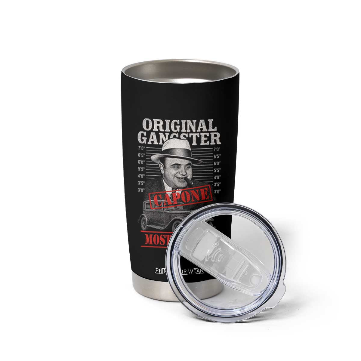 Original Gangster Most Wanted Al Capone Tumbler Cup Italian American Mafia TS11 Print Your Wear