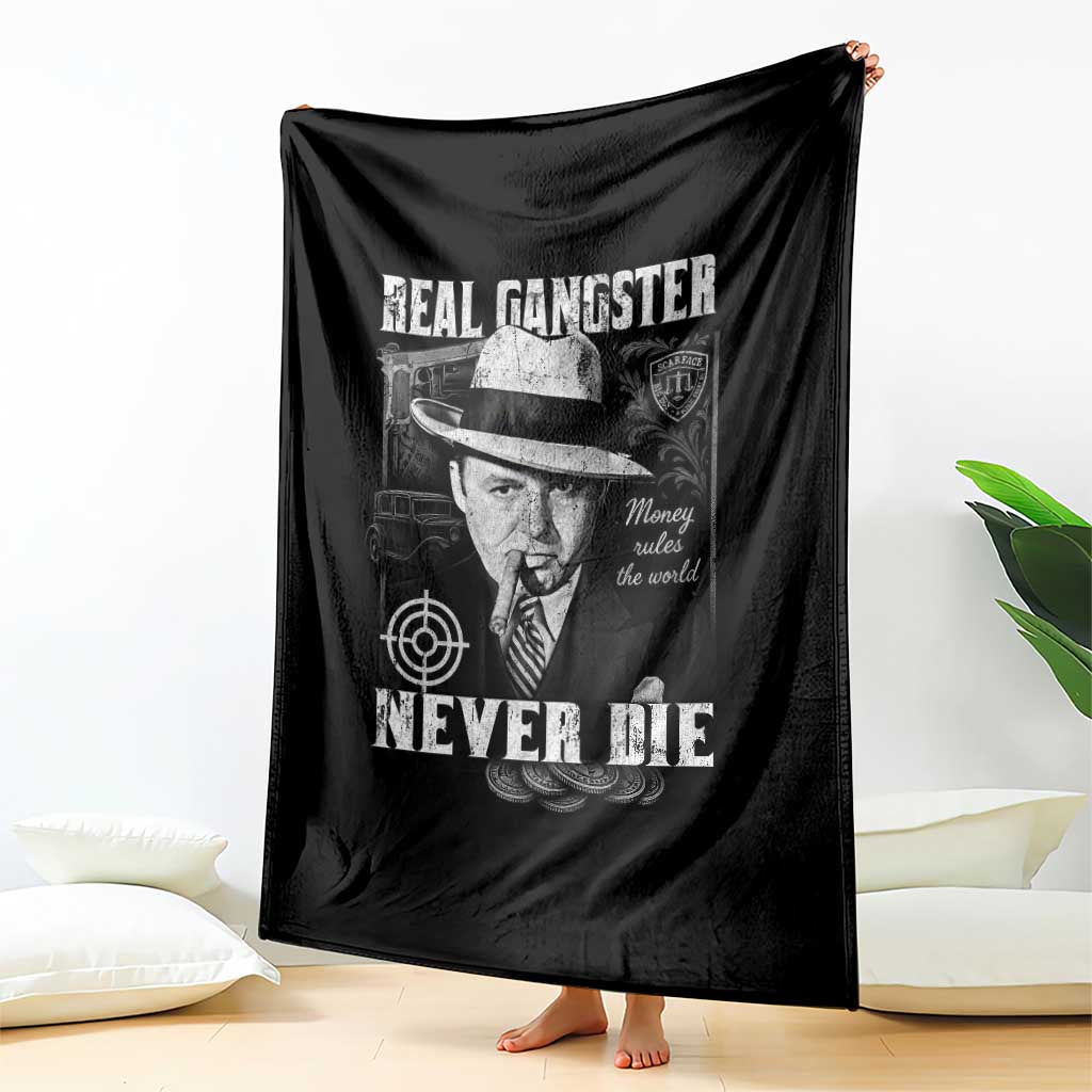 Al Capone Throw Blanket Real Ganster Never Die Italian American Mafia TS11 Print Your Wear