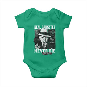 Al Capone Baby Onesie Real Ganster Never Die Italian American Mafia TS11 Irish Green Print Your Wear
