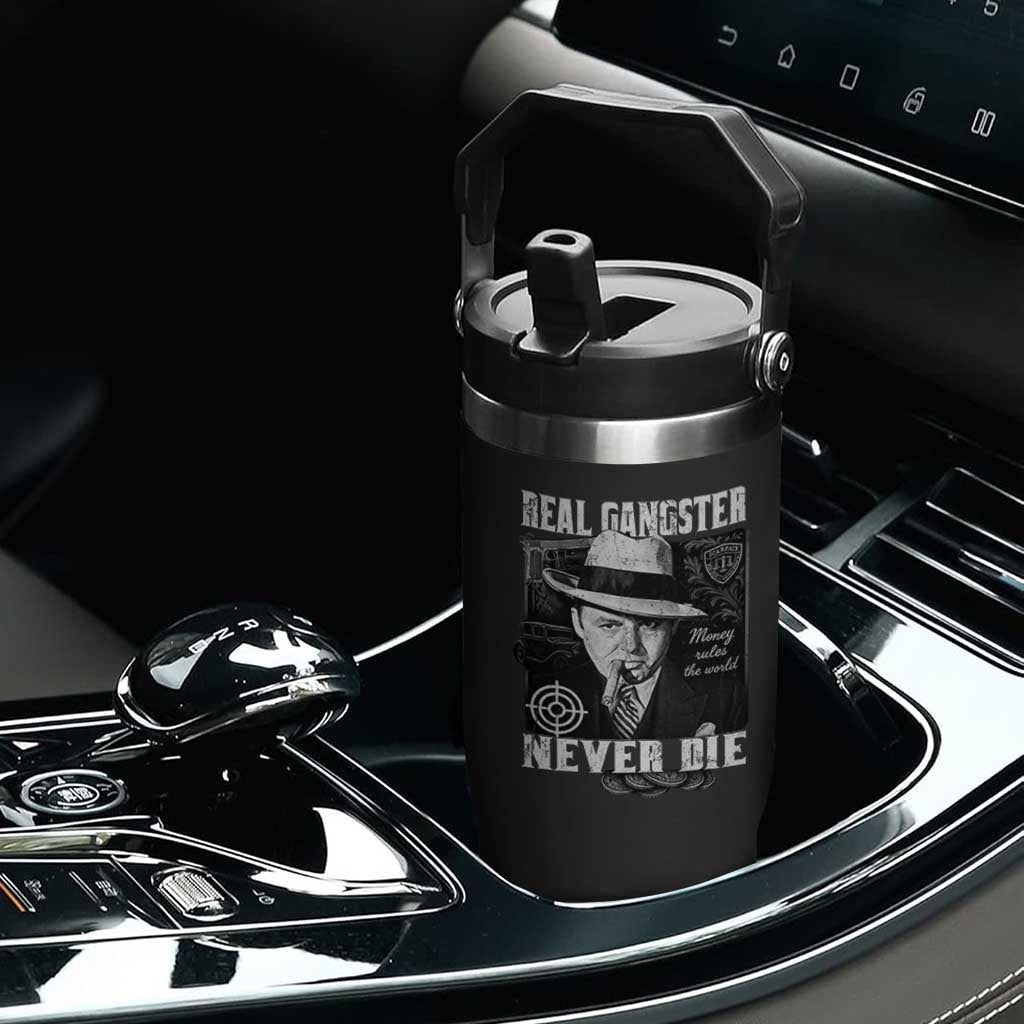 Al Capone Flip Straw Tumbler Real Ganster Never Die Italian American Mafia TS11 Print Your Wear