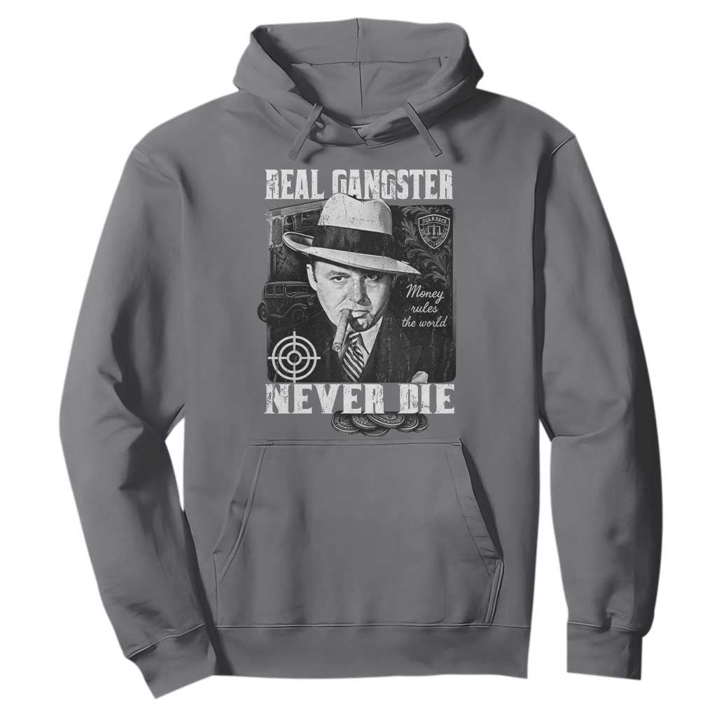 Al Capone Hoodie Real Ganster Never Die Italian American Mafia TS11 Charcoal Print Your Wear
