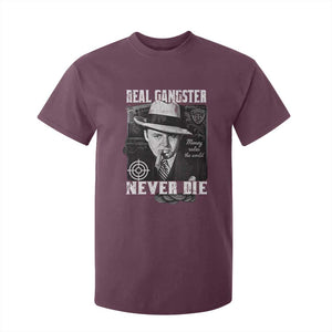 Al Capone T Shirt For Kid Real Ganster Never Die Italian American Mafia TS11 Maroon Print Your Wear