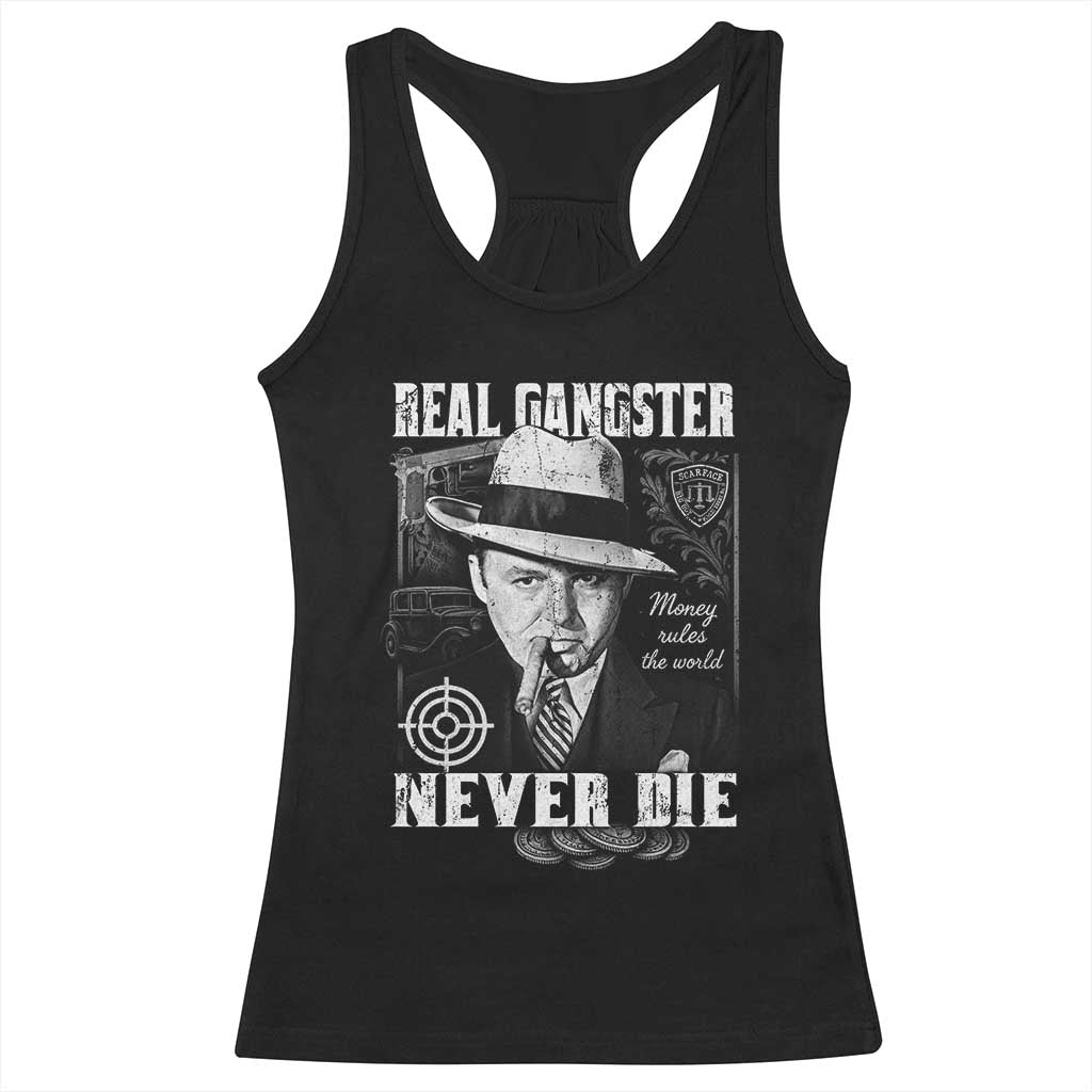 Al Capone Racerback Tank Top Real Ganster Never Die Italian American Mafia TS11 Black Print Your Wear