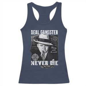 Al Capone Racerback Tank Top Real Ganster Never Die Italian American Mafia TS11 Navy Print Your Wear