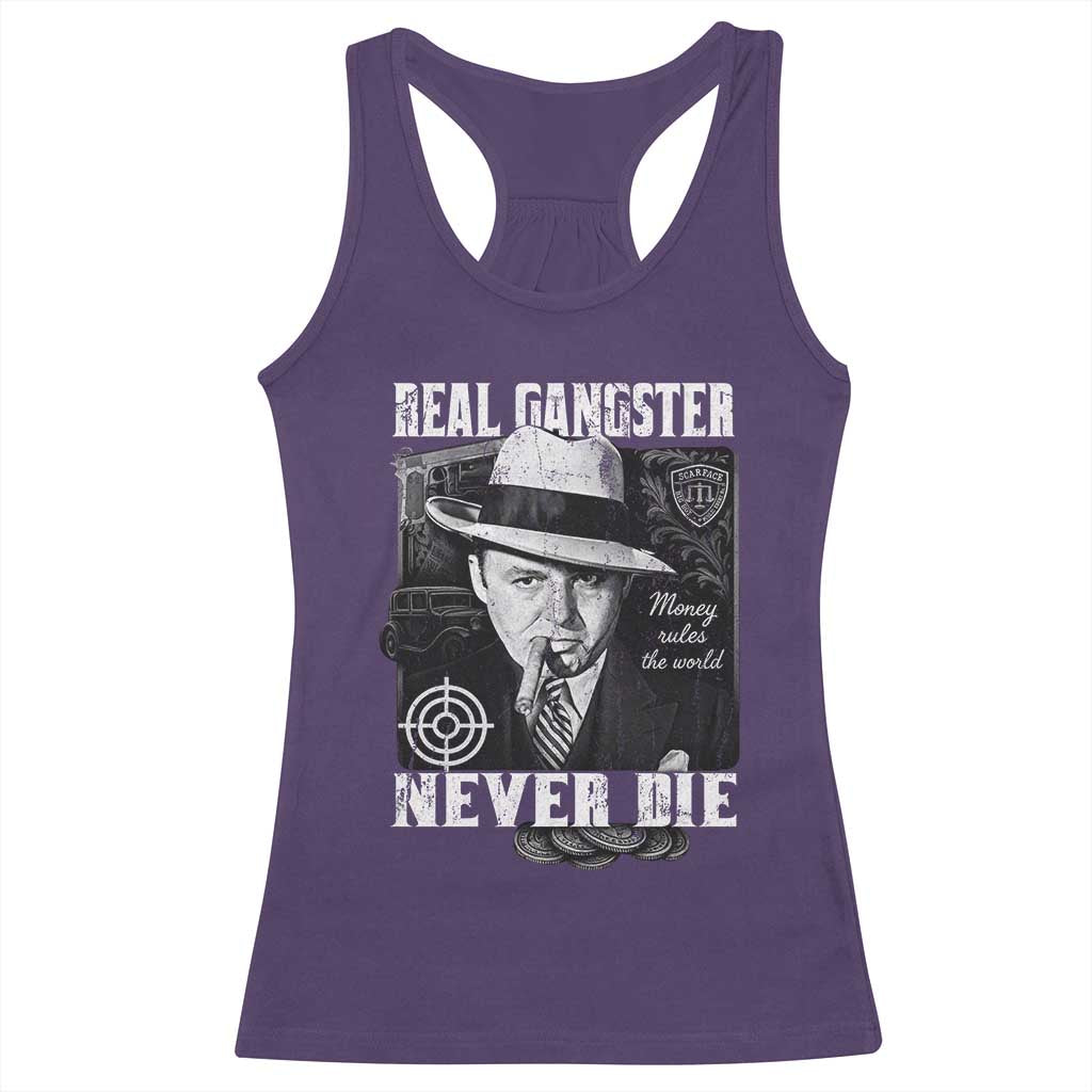 Al Capone Racerback Tank Top Real Ganster Never Die Italian American Mafia TS11 Purple Print Your Wear