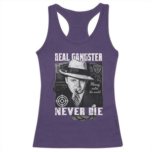 Al Capone Racerback Tank Top Real Ganster Never Die Italian American Mafia TS11 Purple Print Your Wear